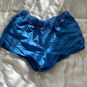 Blue Patagonia Athletic Shorts, Size M.